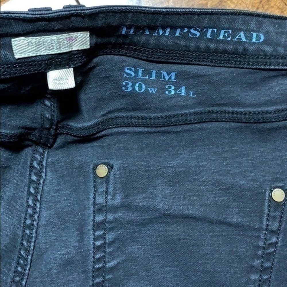 Burberry Embroidery Logo Black Skinny Jeans ♞ Hampstead Stack Burberrys Knight - Picture 4 of 7
